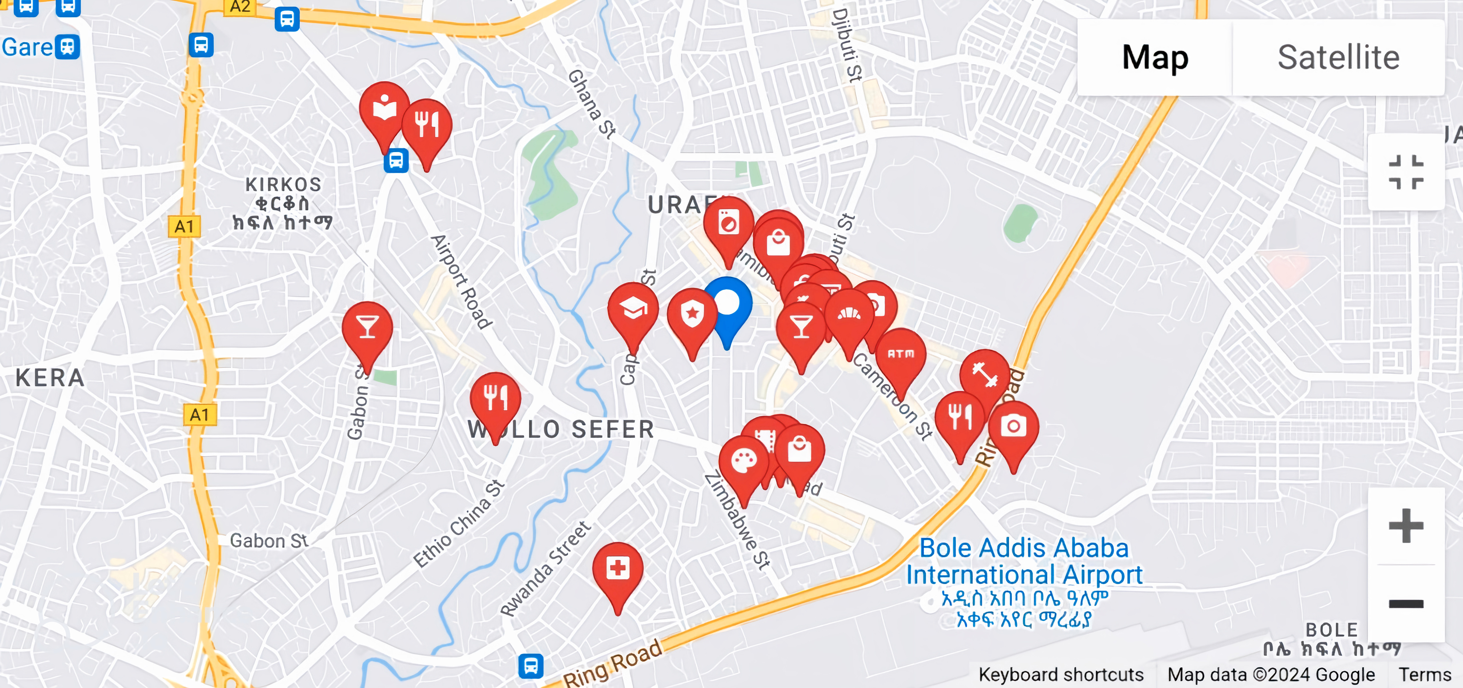 close amenities